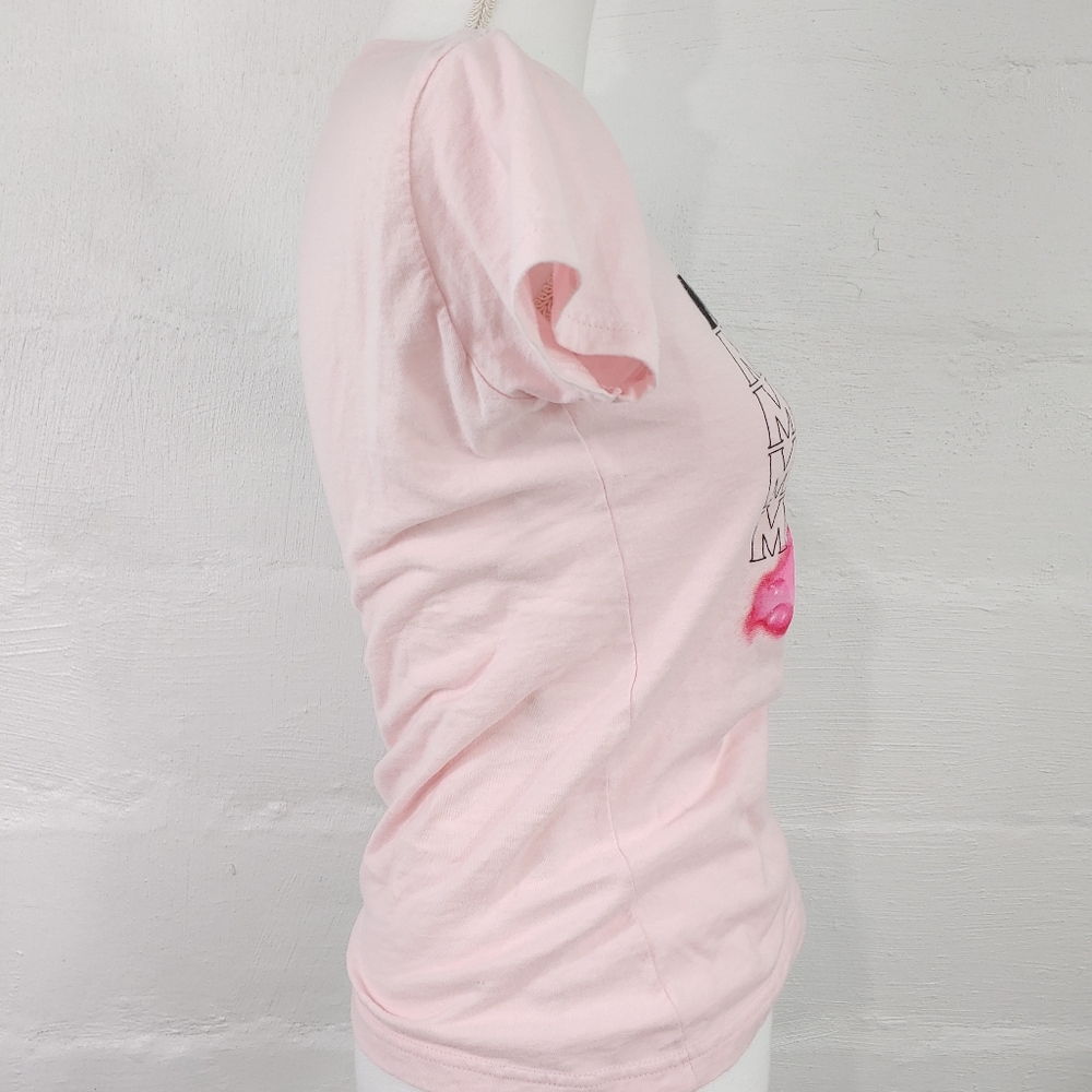 Mötley Crüe Women's Short Sleeve Pink Tee - Picture 9 of 14
